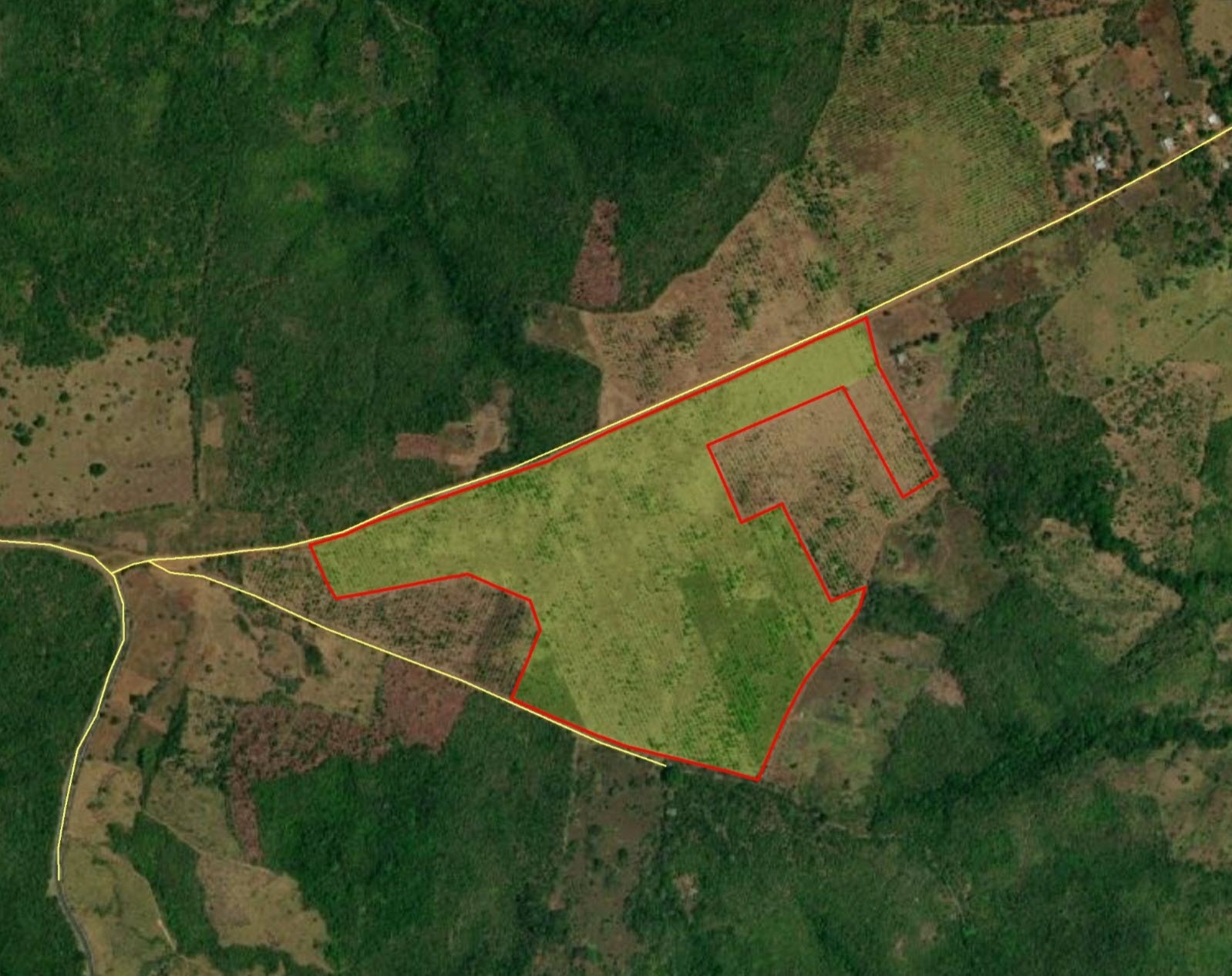 Imagen 2 – vista satelital de Canto del Llano